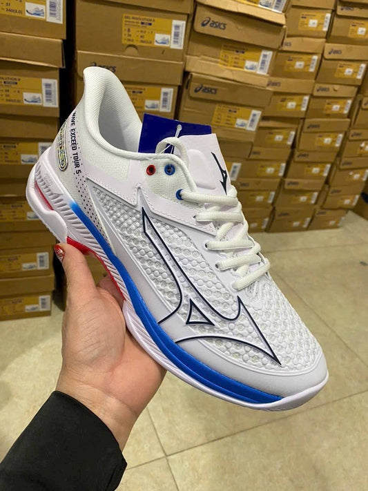 Mizuno Wave Exceed Tour 5 – Men's – White/Blue