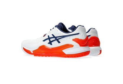 ASICS Gel-Resolution 9 – Men's – White/Orange