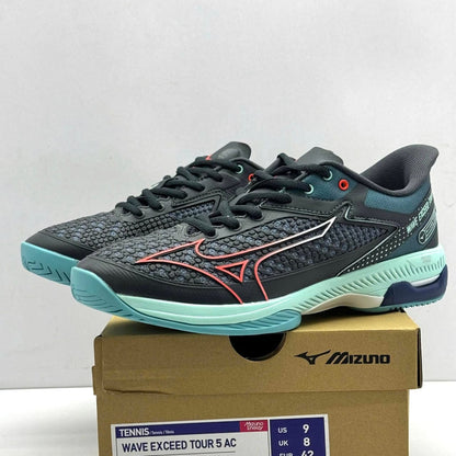 Mizuno Wave Exceed Tour 5 – Men's – Black/Mint/Coral