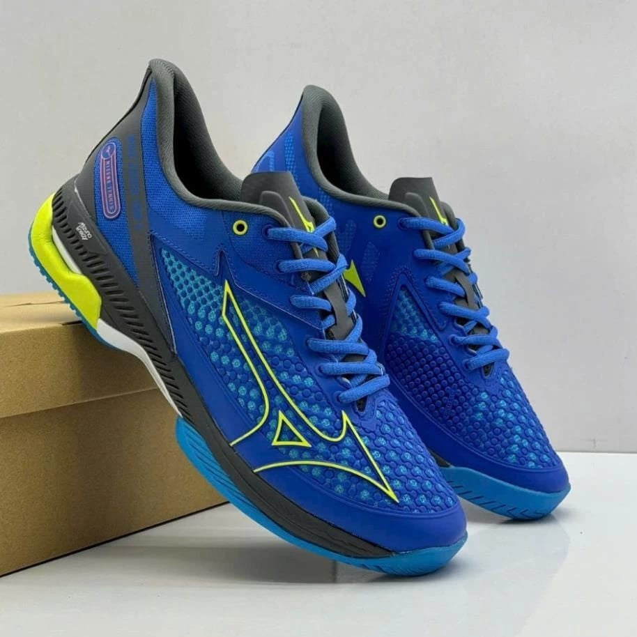Mizuno Wave Exceed Tour 5 – Men's – Blue/Yellow