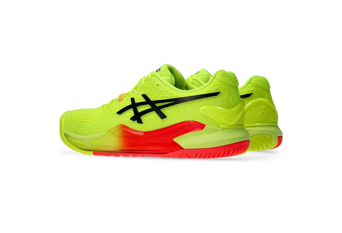 ASICS Gel-Resolution 9 – Women's / Kids – Yellow/Red