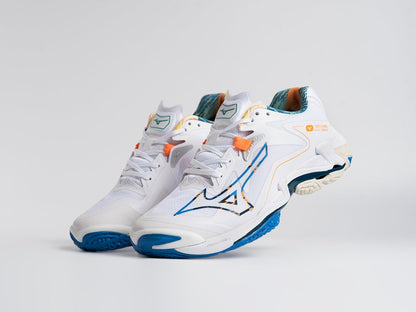 Mizuno Wave Lightning Z8 – Men's – White/Blue/Orange